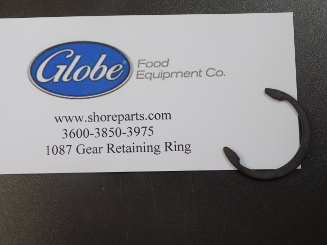 Globe Models 3600, 3850, 3975 Gear Retaining Ring Part # 1087